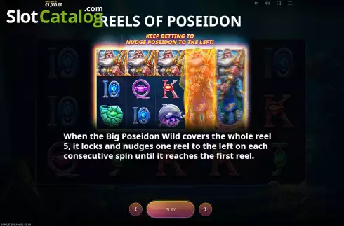 Feature Screen. Poseidon Fortune (Cayetano Gaming) slot