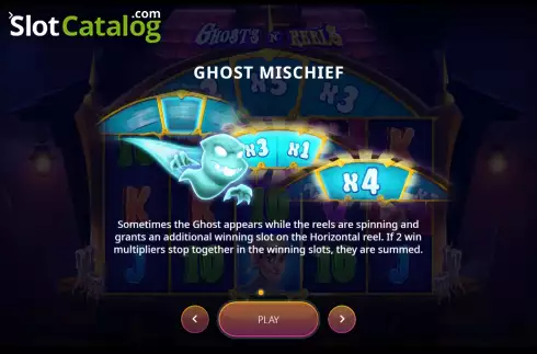 Game Features screen 4. Ghosts N' Reels slot