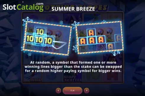 Summer Breeze screen. Slotting Slopes slot