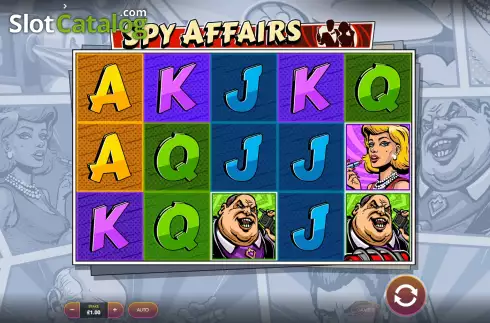 Game Screen. Spy Affairs slot