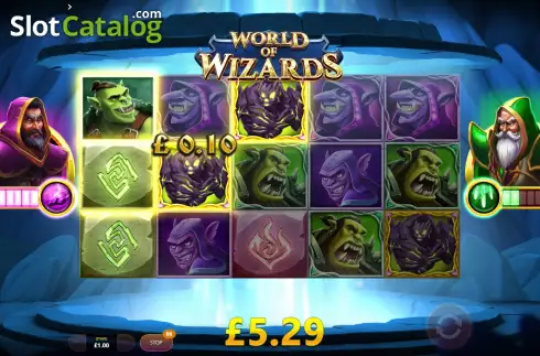 Schermo8. World Of Wizards slot