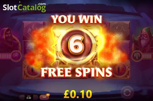Free Spins Win Screen. World Of Wizards slot