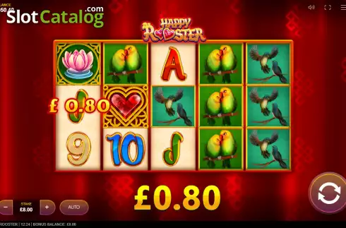 Win screen 2. Happy Rooster slot