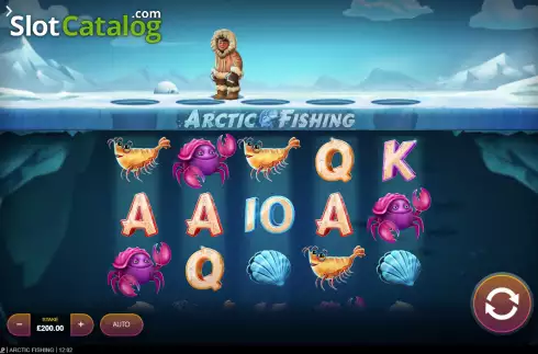 Reels screen. Arctic Fishing slot