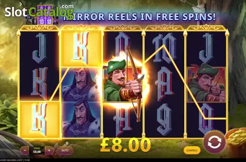 Win screen. Robin Hood Golden Loot slot