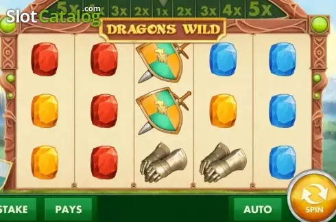 画面4. Dragons Wild (ドラゴンズ・ワイルド) カジノスロット