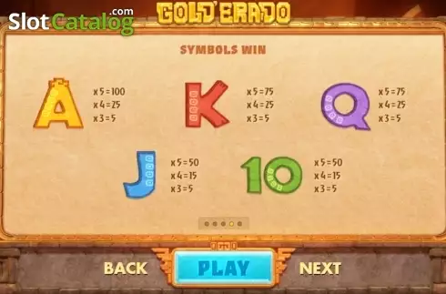 Skärmdump3. Gold'Erado slot
