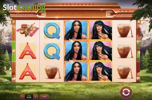 Game Screen. Indian Princess slot