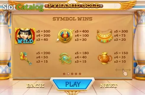 Screen2. Pyramid Gold slot