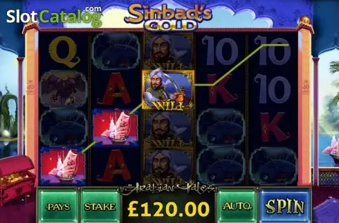Skärmdump8. Sinbad's Gold slot