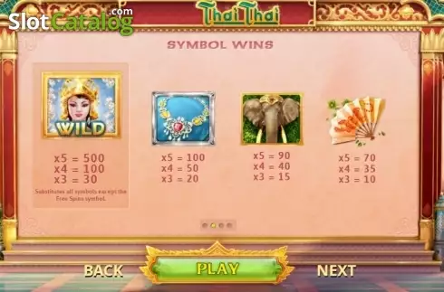 画面2. Thai Thai カジノスロット