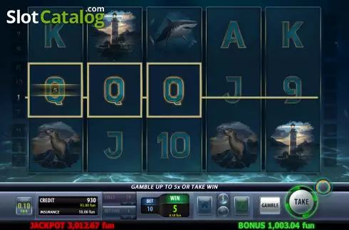 Win screen. Nautilus slot