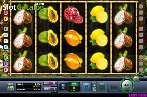 Reel screen. Tropical Fruit (Champion Studio) slot