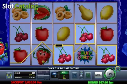 Win screen 2. Fruit Party Deluxe slot