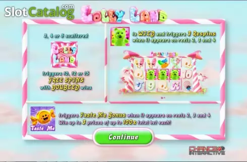 Captura de tela2. Lolly Land (Chance Interactive) slot