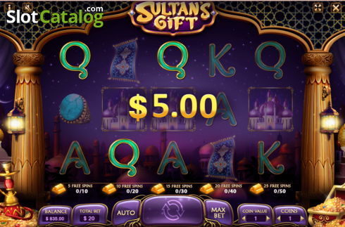Win Screen 2. Sultan's Gift slot