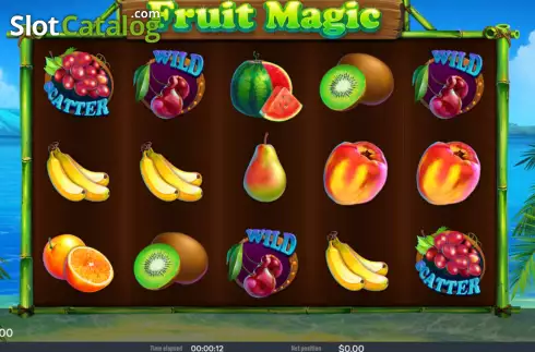 Game screen. Fruit Magic (Chilli Games) slot
