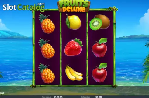 Écran2. Fruits deluxe (Chilli Games) Machine à sous