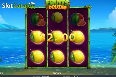Ecran4. Fruits deluxe (Chilli Games) slot