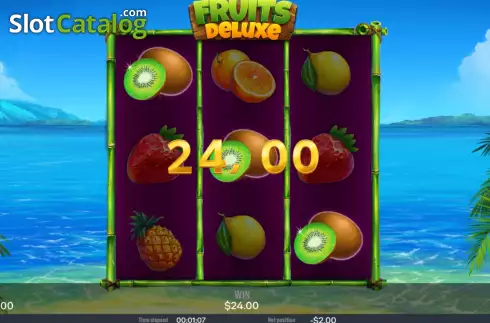 Ecran5. Fruits deluxe (Chilli Games) slot
