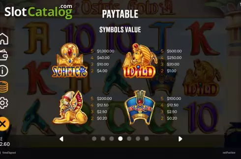 Captura de tela8. Osiris Gold (Chilli Games) slot