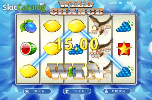 Win screen 2. Wild Chance slot