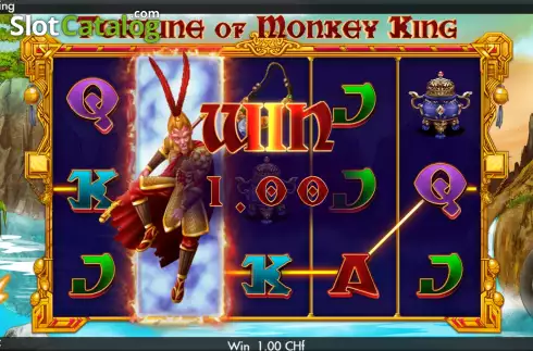 Win screen 2. Fortune of Monkey King slot