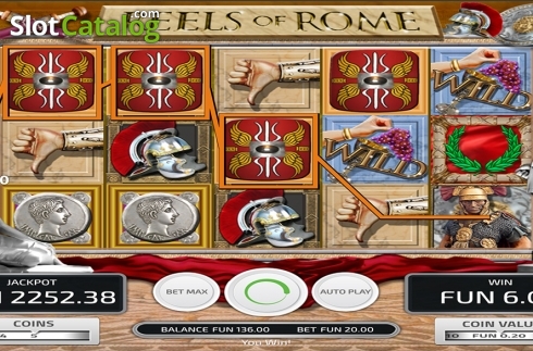 Win screen 2. Reels of Rome (Concept Gaming) slot