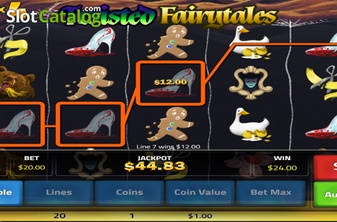 Win screen 3. Twisted Fairytales slot