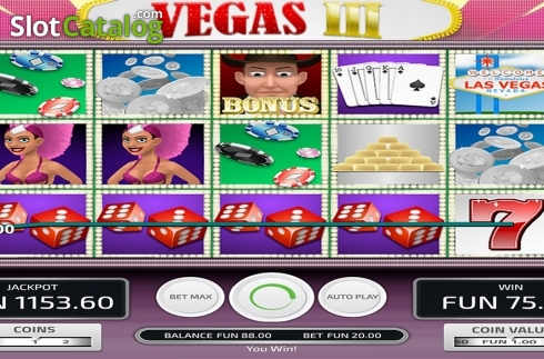 Win screen 2. Vegas III slot