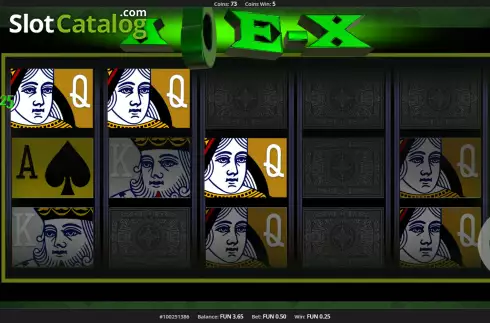 Bildschirm4. Ace-X slot
