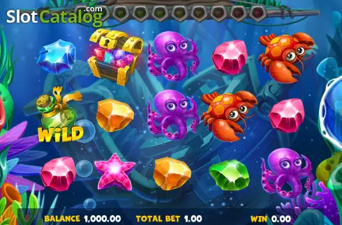 Game screen. Reef Riches slot