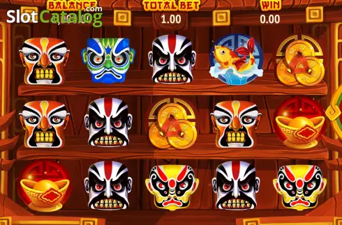 Game screen. Two-Faced Dragon slot