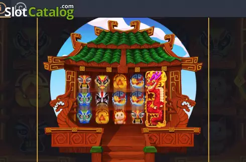 Game Features screen. Two-Faced Dragon slot