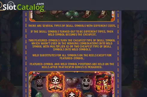 Game Features screen 3. Santa Muerte slot