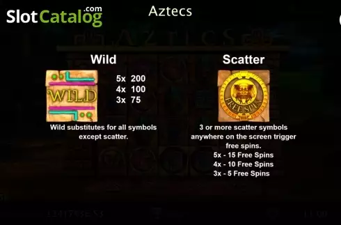 Ecran2. Aztecs slot