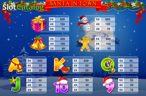 Ecran3. Santa in Town slot
