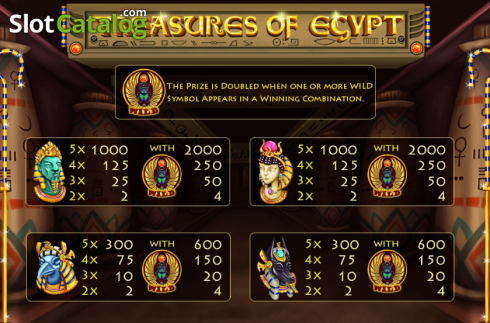 Ecran3. Treasures of Egypt (Cozy) slot