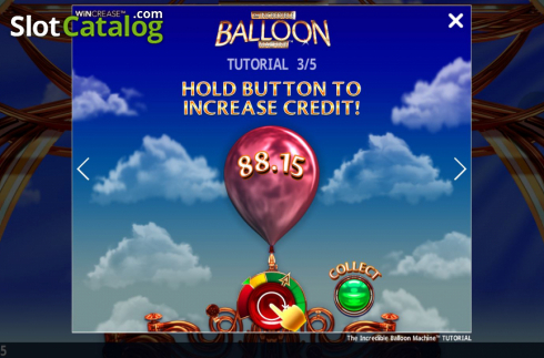 画面4. The Incredible Balloon Machine (ザ・インクレディブル・バルーン・マシーン) カジノスロット