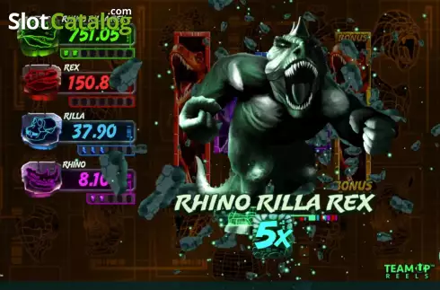 Pantalla9. Rhino Rilla Rex Tragamonedas 