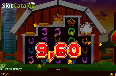 Win Screen 4. Lucky Clucks 2: Rooster Respins slot