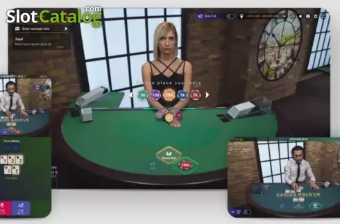 Game screen. Casino Hold 'Em slot