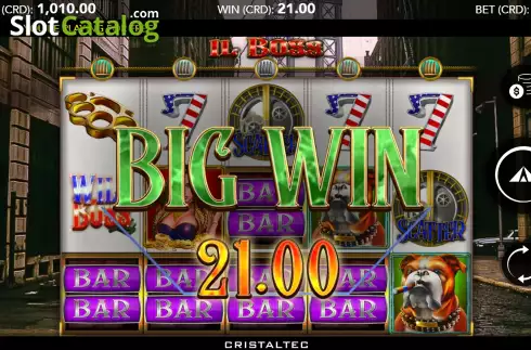 Big Win screen. Il Boss slot