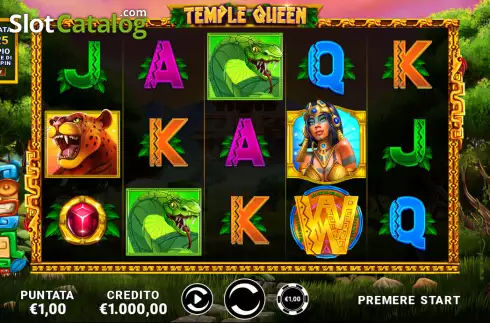Bildschirm2. Temple Queen slot