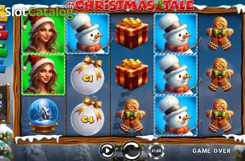 Game screen. Christmas Tale slot