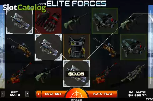 Win screen. Elite Forces slot
