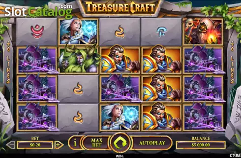 Reel screen. Treasure Craft slot
