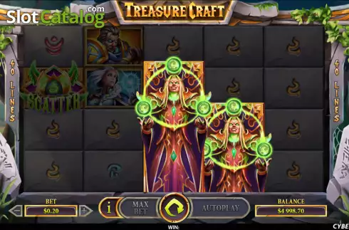画面4. Treasure Craft カジノスロット