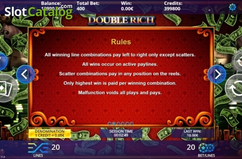 Game Rules. Double Rich slot
