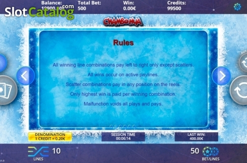 Game Rules. ChamboHua slot